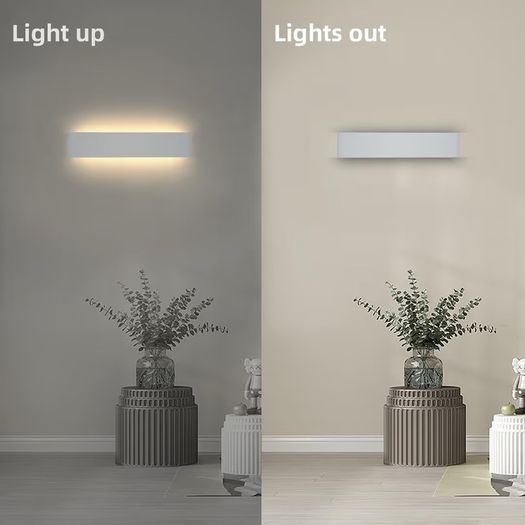 Brand New 2-Pack Modern LED Wall Lamp Indoor Lighting 40cm 16W