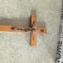 Wood Crucifix, Wall Cross from Holy Land, Bethlehem & Jerusalem Image 2