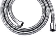 Shower Hose 1.7m, Ibergrif Stainless Steel Shower Pipe Anti Twist, Anti-Kink, Leakproof Universal Standard Fit G1/2 Replacement Hose with Brass Connectors and Washers, Chrome -Silver