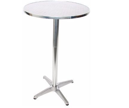Aluminium Standing Table Height Adjustable Foldable Base with Concrete Inlet