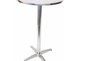 Aluminium Standing Table Height Adjustable Foldable Base with Concrete Inlet