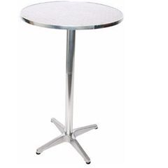 Aluminium Standing Table Height Adjustable Foldable Base with Concrete Inlet