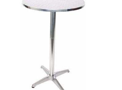 Aluminium Standing Table Height Adjustable Foldable Base with Concrete Inlet