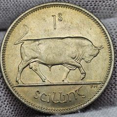 Ireland 1963 1 Shilling Beautiful Uncirculated Nicely Toned