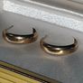 Vintage Hallmarked 9ct Gold 'Demi' Hoops Image 4
