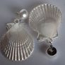 White SeaShell Mermaidcore Earrings Image 5