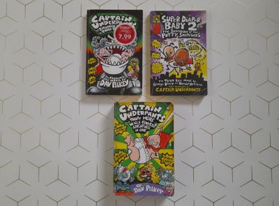 Captain underpants three more wedgie ... Captain underpants and the tyrannical... Super diaper baby 2 the invasion of the potty ...