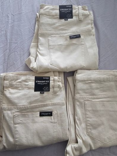 Dunnes straight fit trousers x 3,brand new, 2 with tag and 1 without tag