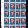 1969 Vatican City The Journey of Pope Paul to Africa Commemorative Stamps Block of 20 Mint Never Hinged (MNH) Image 3