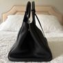 Saint Laurent Cabas Rive Gauche Black Leather Bag Image 6