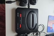 Sega Megadrive 2 + 2 Controllers + 6 Button Arcade stick Boxed + 8 games
