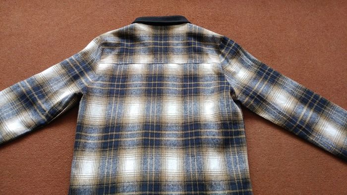 Check pattern zip-up jacket