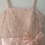 LAONA Blush Pink/Peach Lace Party Dress with Satin Bow - Size 36 Image 5