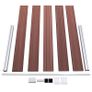 Garden Fence WPC 872x106 cm Brown Image 6