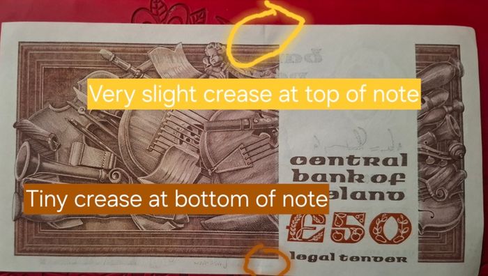 50 Pound 1991 Irish Carolan Banknote