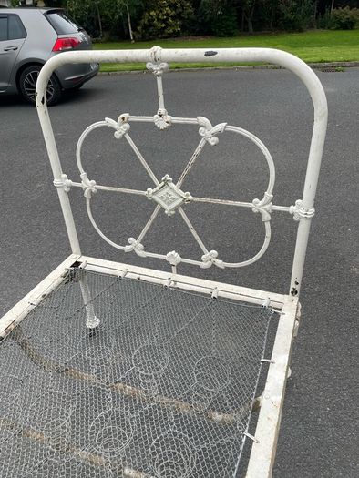 Wrought iron bed