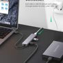 USB Hub, Ultra Slim 4 Ports USB 3.0 Splitter Portable Extension Data Hub HighSpeed with Micro USB Port Compatible With MacBook XPS Surface Pro PS5 PS4 Xbox One, USB Stick, HDD, Keyboard, Mouse Image 4
