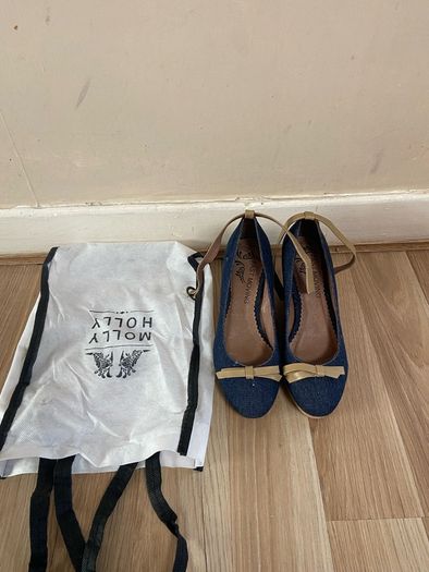 New Shoes wedges mid high heel, size 37 (4)