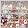 Xmas Window Clings Decoration, 141 Static Snow Flakes Stickers Merry Christmas Window Decals for Christmas Party Supplies 8 Sheets (FREE POSTAGE) Image 2