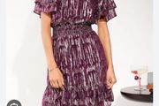 Purple and metalic dress Size 20