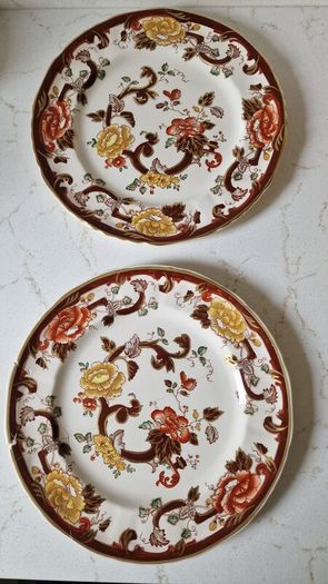 Vintage Masons Brown Velvet Plate