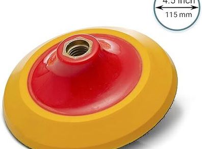 GP12640 Hook and Loop Rotary Backing Pad with 5/8''-11 Thread, Sanding and Polishing Backer/Diameter 4.5 inch