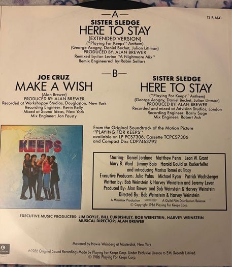 Sister Sledge Here To Stay Original 1986