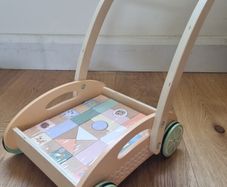 Wooden baby walker/pusher