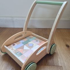 Wooden baby walker/pusher