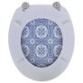 Toilet Seats with Lids 2 pcs MDF Porcelain Image 2