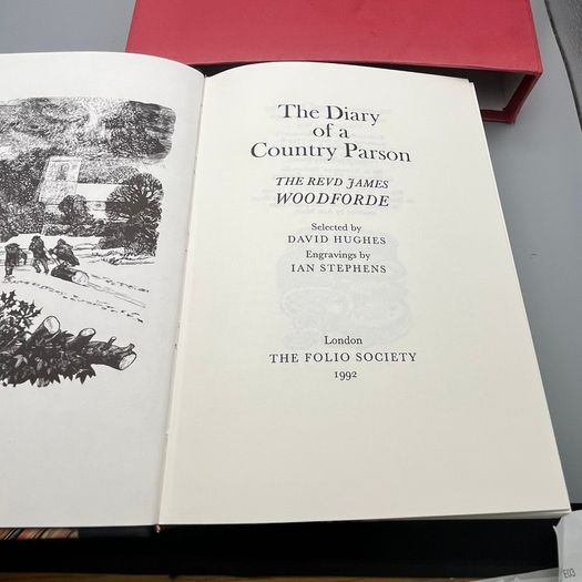 The Folio Society - The Diary of a Country Parson by James Woodforde , 1992 1st