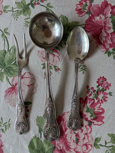 Vintage Italian Silver Plate Serving Utensils