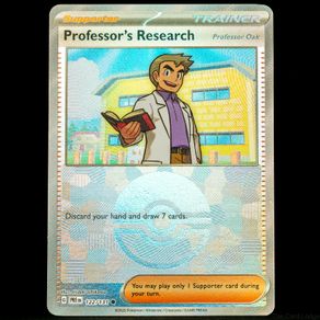 Professor's Research 122/131 Trainer Reverse Pokeball Holo Prismatic Evolutions Pokemon Card