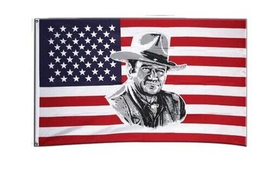 USA John Wayne Flag 5 x 3 FT