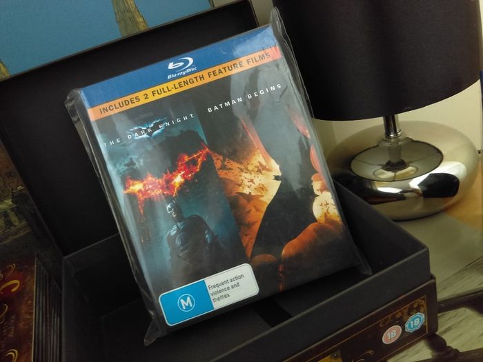 2 Batman Movies Boxset ! Blu Ray ! The Dark Knight + Batman Begins !