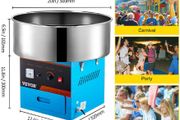 Electric Cotton Candy Machine Commercial Sugar Candy Floss Maker Temperature Controls for Party Festival Carnival Home DIY