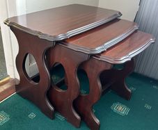 Mahogany nest of tables