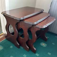 Mahogany nest of tables