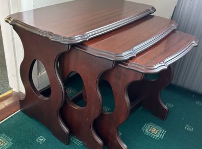 Mahogany nest of tables