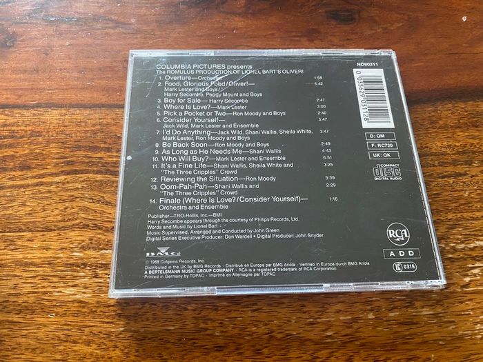 Oliver Original Soundtrack CD