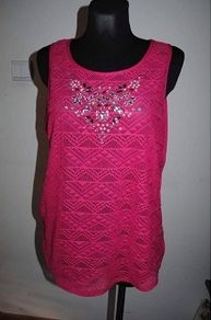 George G21 pink lace beaded top size UK16 EU44 Perfect condition Postage included