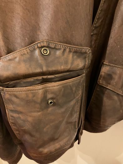 Ralph Lauren G1 Cowhide Flight Bomber Leather Jacket
