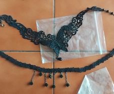 2 new lace necklaces