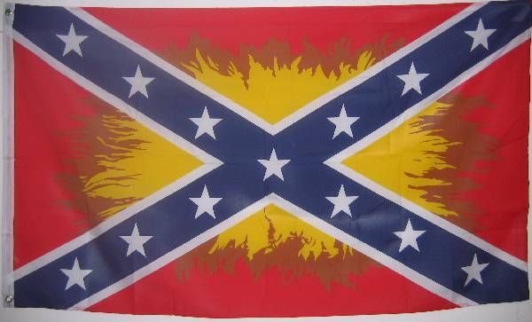 Confederate Rebel flag Flames Free post