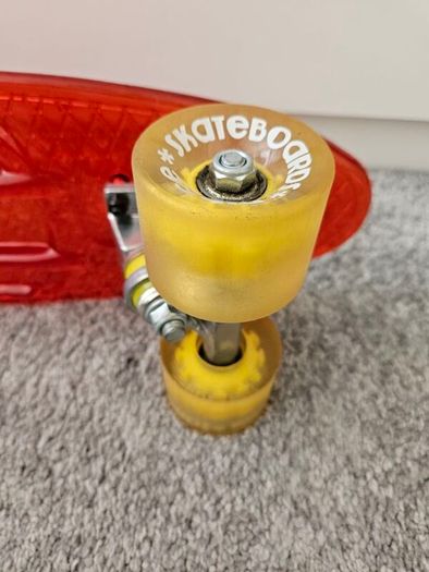 Skateboard with light up wheels