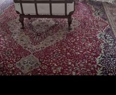 Beautiful vintage large wool rug