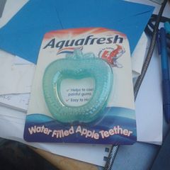 Aquafresh water filled apple teether
