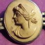 Antique -  Victorian -  Lava - Cameo -  Brooch Image 4