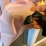 BNWT CAPSULE baby pink satin/black dress size 10 Image 5