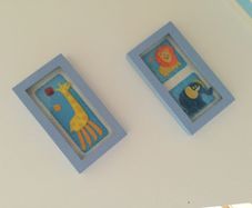 Nursery framed felt pictures